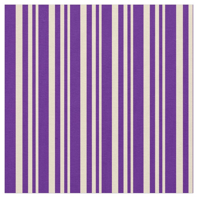 Tissu Lignes de couleur Tan et Indigo (Fermer)