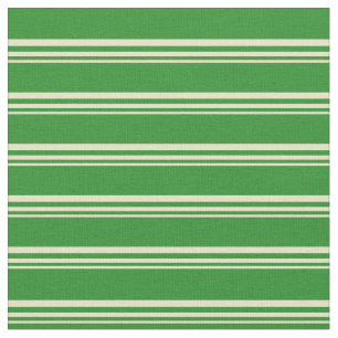 Tissu Lignes de couleur vert pâle et vert de la forêt
