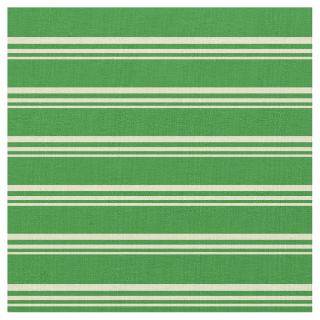 Tissu Lignes de couleur vert pâle et vert de la forêt (Fermer)
