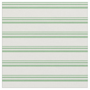 Tissu Lignes de couleur verte et blanche de la mer foncé