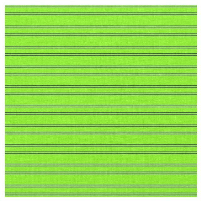 Tissu Lignes de couleur verte et bleu nuit (Fermer)