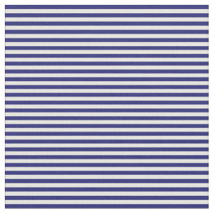 Tissu Lignes de crème bleue et de menthe de minuit