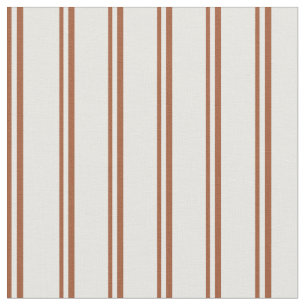 Tissu Lignes de crème Sienna et Mint