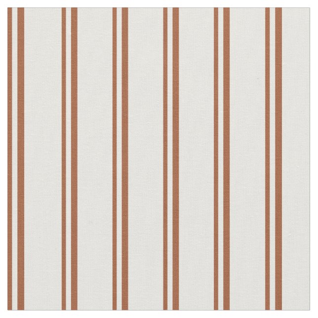 Tissu Lignes de crème Sienna et Mint (Fermer)