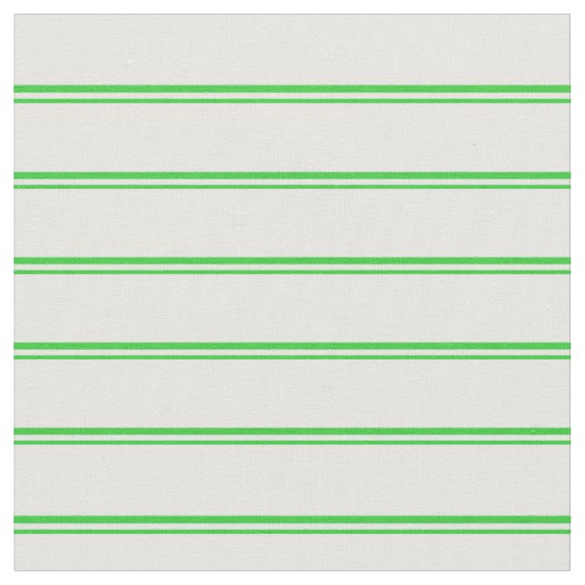 Tissu Lignes de crème verte et de crème à la menthe (Fermer)