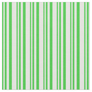 Tissu Lignes de crème verte et de crème à la menthe