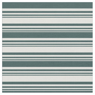 Tissu Lignes de gris d'ardoise claire et cyane foncé