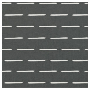 Tissu Lignes d'Ivoire Minimalistes sur Fond Noir