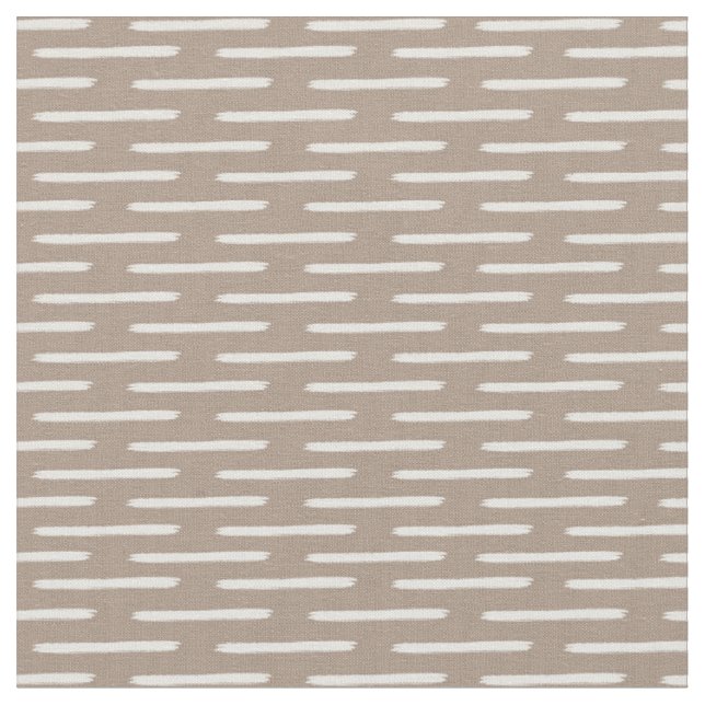 Tissu Lignes d'Ivoire sur Brun Clair (Fermer)