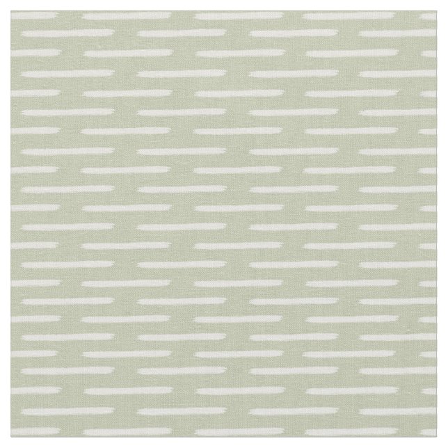 Tissu Lignes d'Ivoire sur Vert Gris Pastel (Fermer)