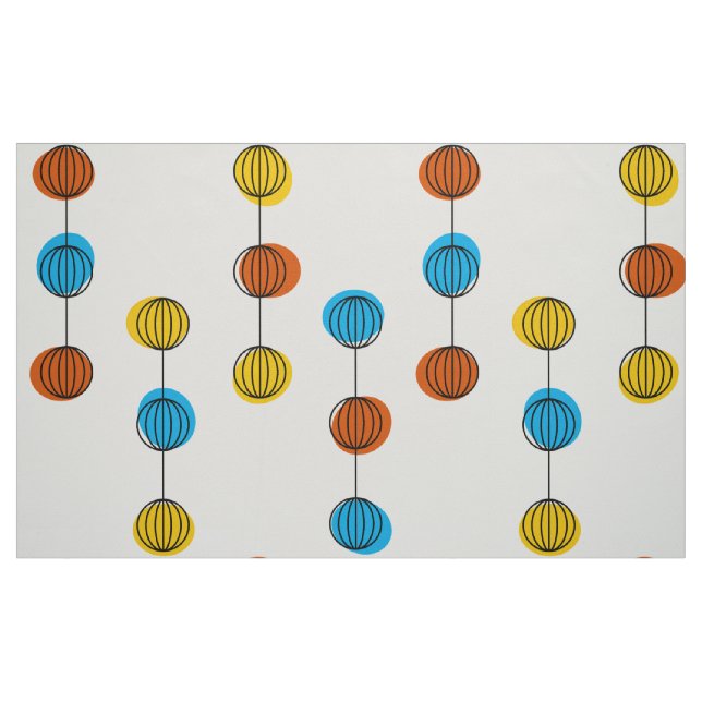 Tissu Lignes du globe (Fat Quarter)