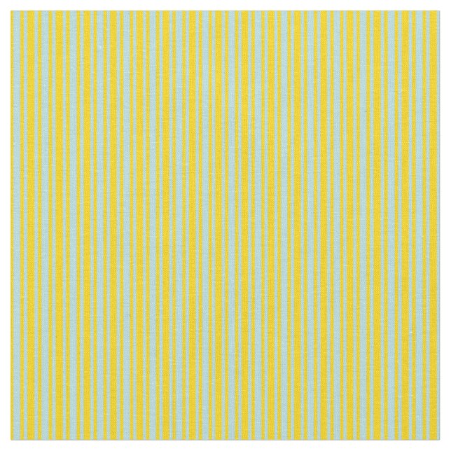 Tissu Lignes en poudre bleu et jaune (Fermer)