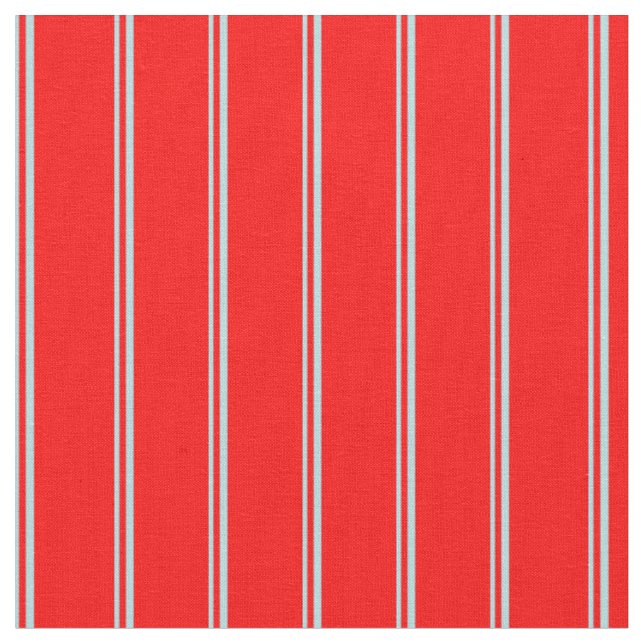 Tissu Lignes en poudre bleu et rouge (Fermer)
