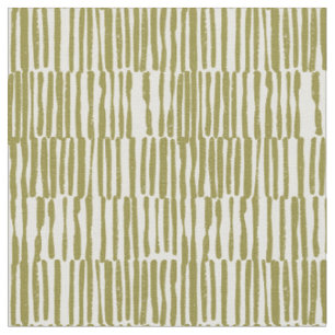 Tissu Lignes géométriques abstraites vert olive unique c