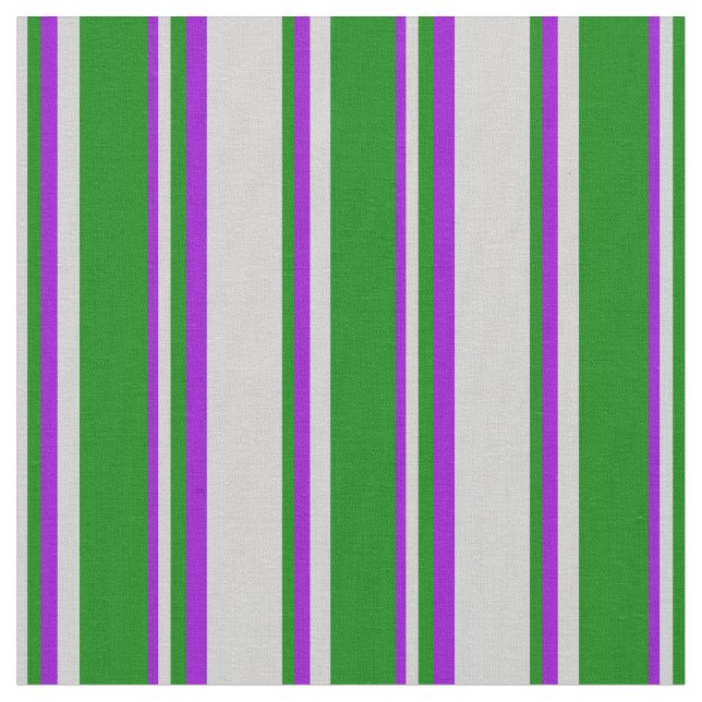 Tissu Lignes gris clair, vert et violet foncé (Fermer)