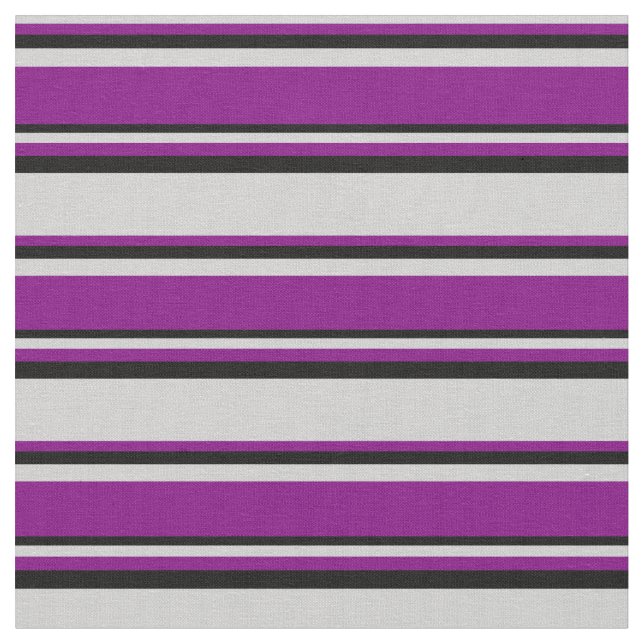 Tissu Lignes gris clair, violet et noir (Fermer)