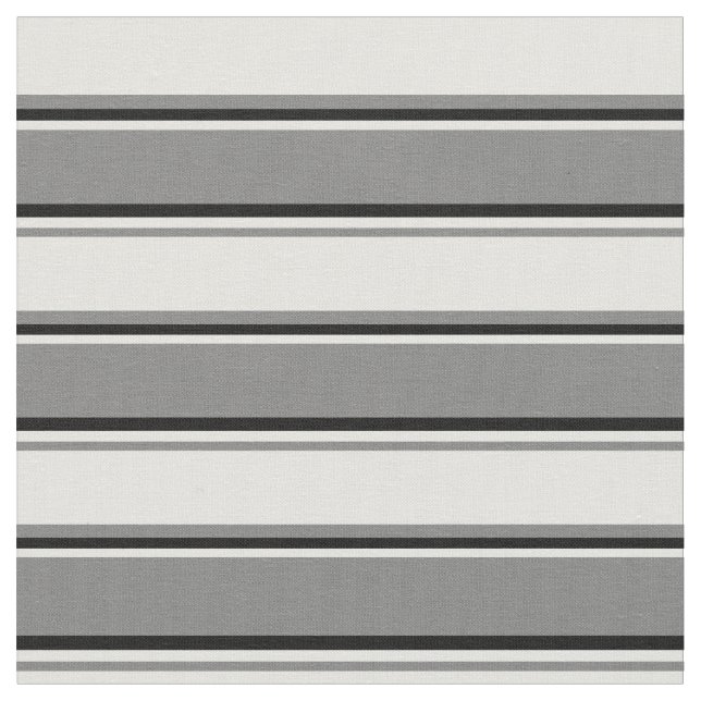 Tissu Lignes gris, cyan clair et noir (Fermer)