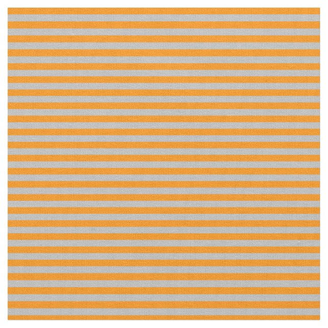 Tissu Lignes gris et orange foncé (Fermer)