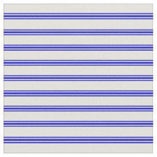Tissu Lignes jaune clair et bleu