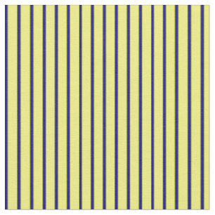 Tissu Lignes jaunes et bleues