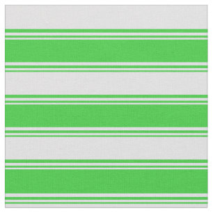 Tissu Lignes Lime Green et Lavender