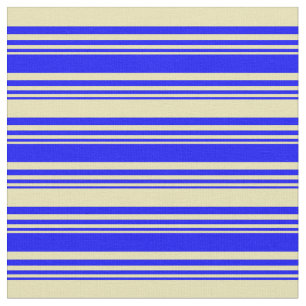 Tissu Lignes/Motif de bandes bleues et bronzées