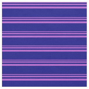 Tissu Lignes/Motif de  orchidées et bleues