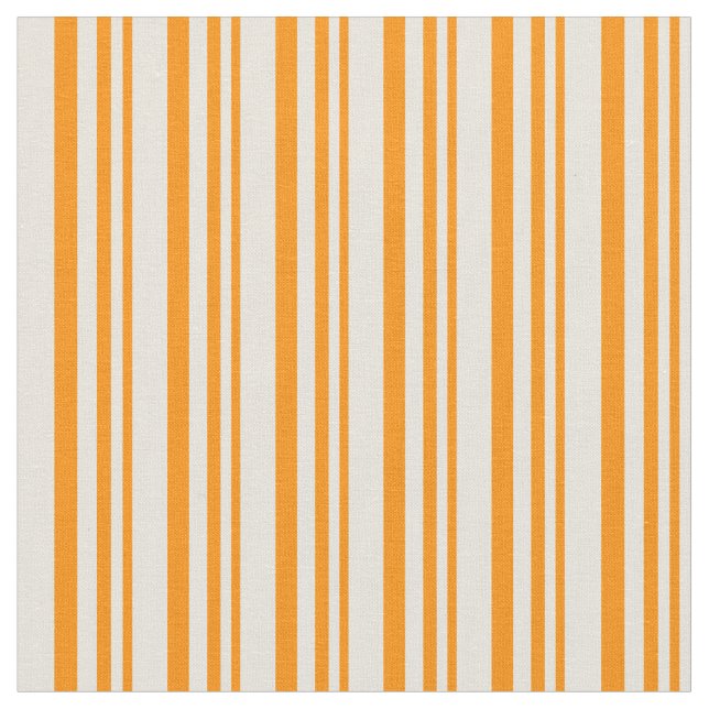 Tissu Lignes orange foncé et beige (Fermer)