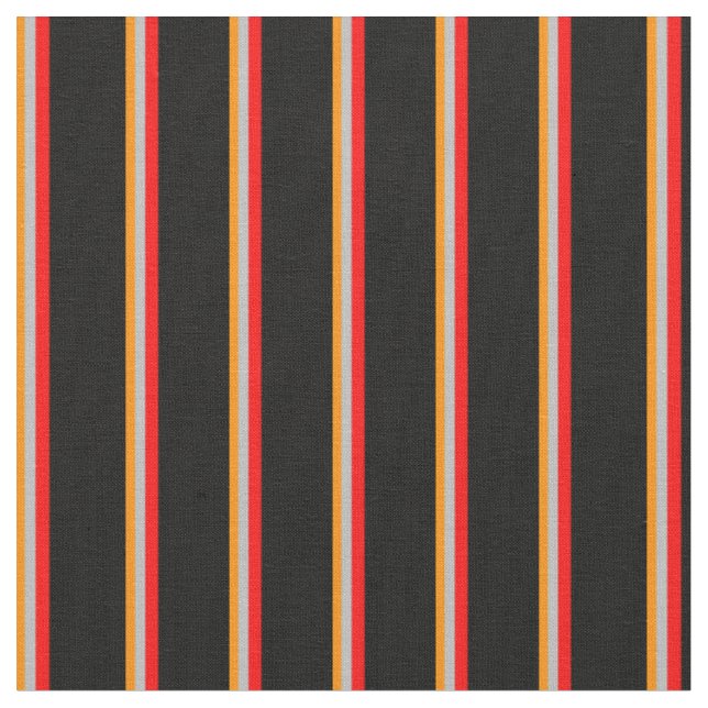 Tissu Lignes orange foncé, gris, rouge et noir (Fermer)