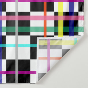 Tissu Lignes Plaid Multicolores À damiers Design Tartan