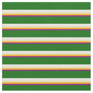 Tissu Lignes pourpres, orange, bronzées, blanches et ver