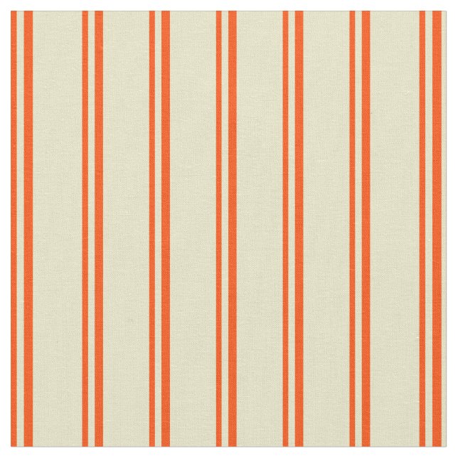 Tissu Lignes rouge et or pâle Couleur (Fermer)