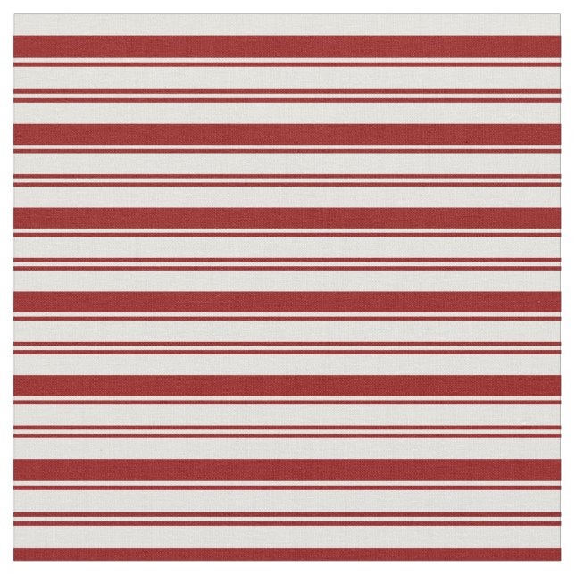 Tissu Lignes rouge foncé et de couleur cyan clair (Fermer)