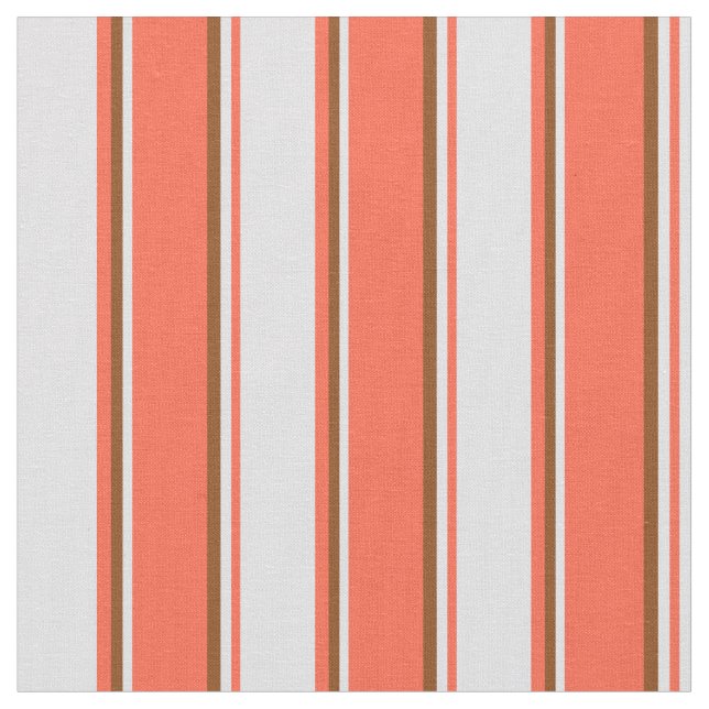 Tissu Lignes rouges, Lavande et Brown (Fermer)