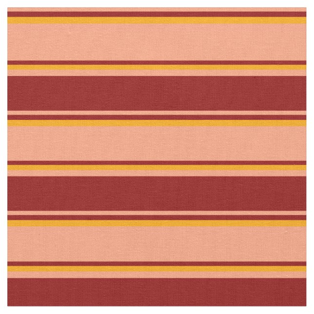 Tissu Lignes Saumons claires, rouge foncé et orange (Fermer)
