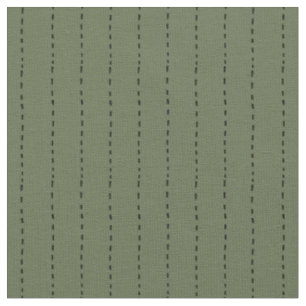 Tissu Lignes Tiretées sur Fond Vert