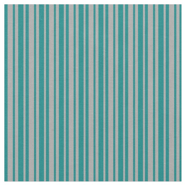 Tissu Lignes turquoise et gris foncé (Fermer)