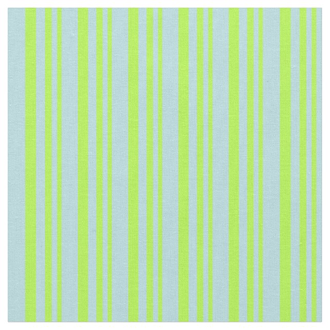 Tissu Lignes Vert clair et Bleu Poudre (Fermer)