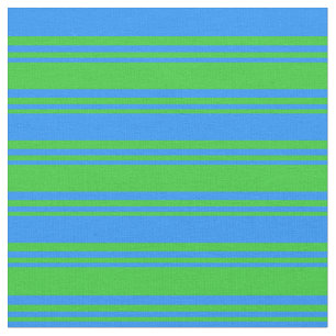 Tissu Lignes Vert et Bleu de chaux