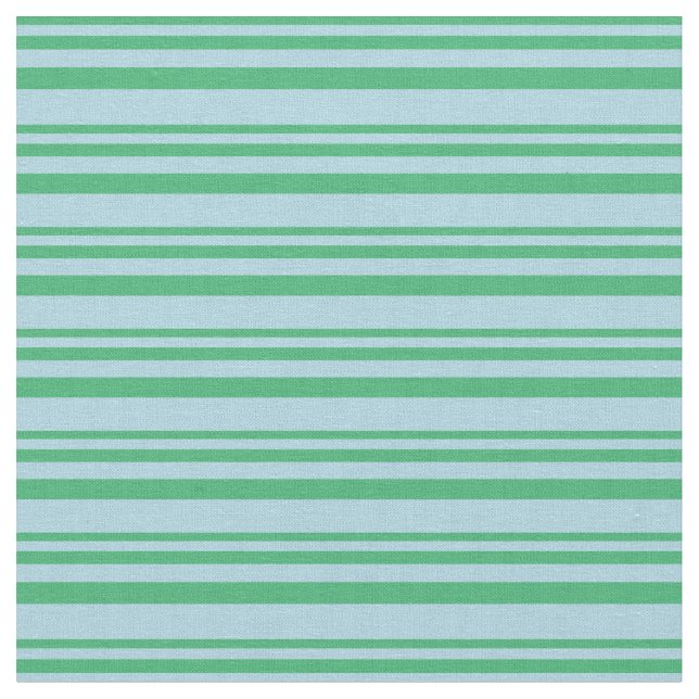 Tissu Lignes vert mer et bleu clair (Fermer)