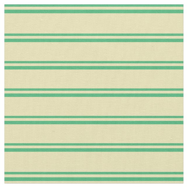 Tissu Lignes vert mer et couleur bronze (Fermer)