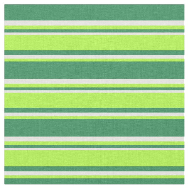 Tissu Lignes vert mer, vert clair et blanc (Fermer)