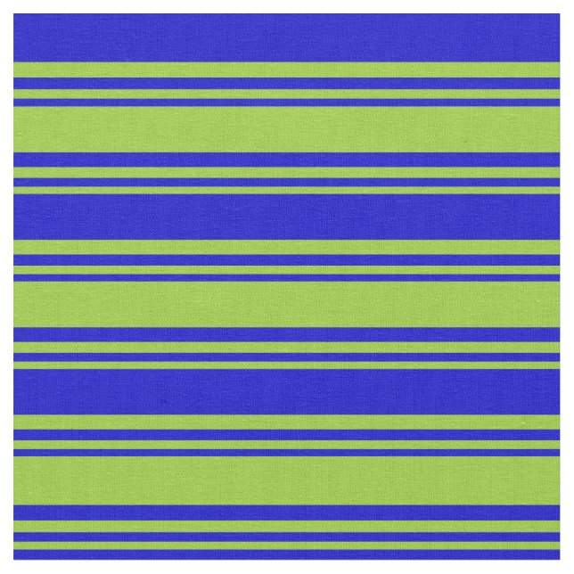 Tissu Lignes vertes et bleues (Fermer)