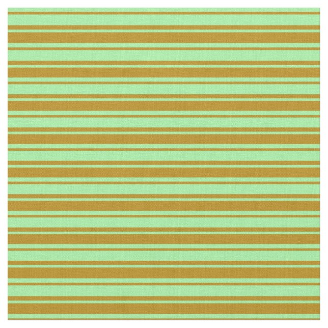 Tissu Lignes vertes et foncées en or (Fermer)