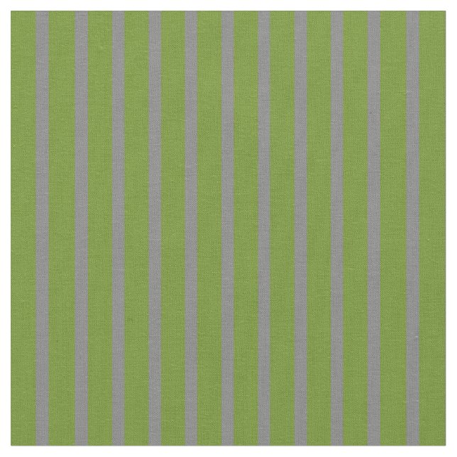 Tissu Lignes vertes et grises/Motif de bandes (Fermer)