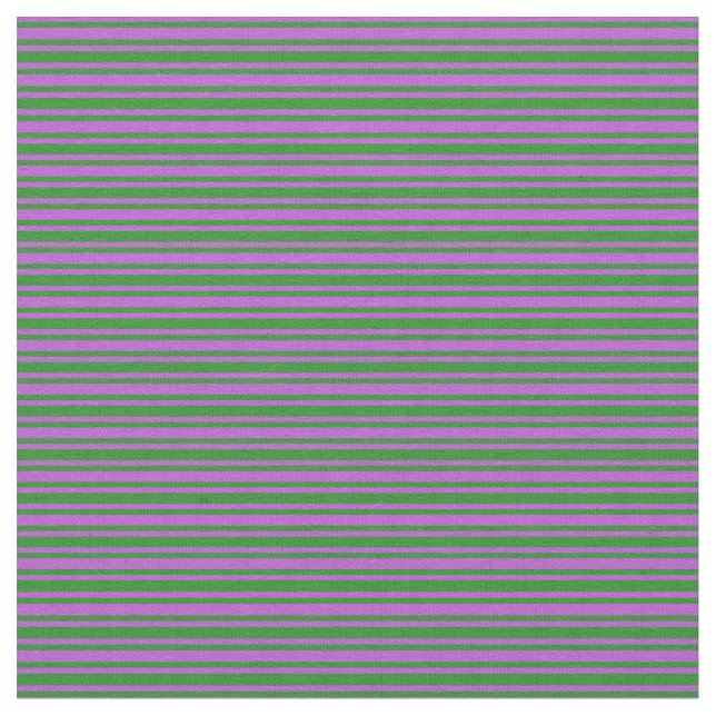 Tissu Lignes vertes et orchidées de la forêt (Fermer)