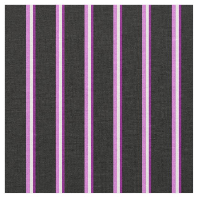 Tissu Lignes violet, blanche, orchidée et noire (Fermer)
