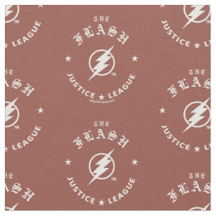 Tissu Ligue de Justice L'Emblème Flash Retro Lightning
