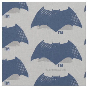 Tissu Ligue de Justice Symbole Batman de brosse et dem