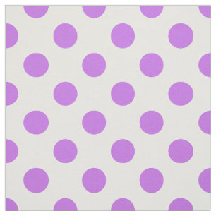 Tissu Lilac et pois blancs